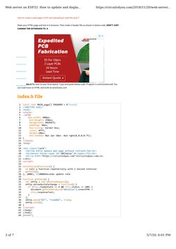 How to create a web page in ESP and uploading it read this post ?
Make your HTML page and test it in browser. Then make it he