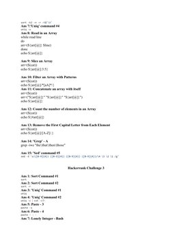 Hackerrank Shell Scripting Challenges | PDF | Teaching Mathematics ...
