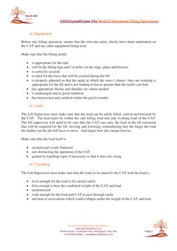 Method Statement for Lifting Operations | PDF | Risk | Risk Assessment
