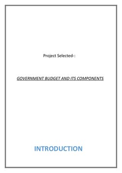 Government Budget Components Explained | PDF | Government Budget ...
