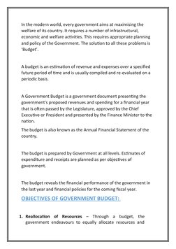 Government Budget Components Explained | PDF | Government Budget ...