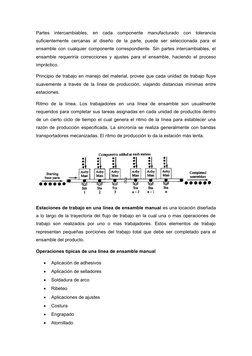 Partes  intercambiables,  en  cada  componente  manufacturado  con  tolerancia
suficientemente  cercanas  al  diseño  de  la