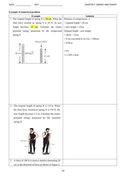 DATE: ______________      DAY: ____________________                                          CHAPTER 7: ENERGY AND POWER
Exam