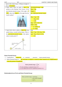 DATE: ______________      DAY: ____________________                                          CHAPTER 7: ENERGY AND POWER
take