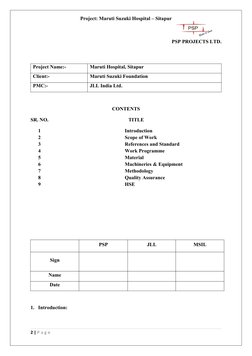 Block Work Method Statement for Hospital | PDF | Mortar (Masonry ...