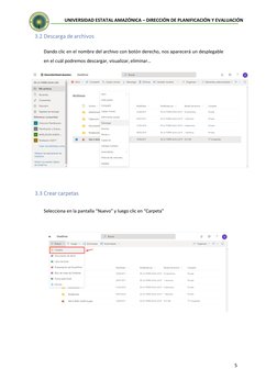5 
 
 
 
UNIVERSIDAD ESTATAL AMAZÓNICA – DIRECCIÓN DE PLANIFICACIÓN Y EVALUACIÓN 
 
 
3.2 Descarga de archivos 
 
 
Dando cli