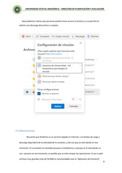 8 
 
 
 
UNIVERSIDAD ESTATAL AMAZÓNICA – DIRECCIÓN DE PLANIFICACIÓN Y EVALUACIÓN 
 
 
 
 
     Aquí podemos indicar que perso