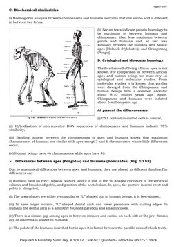 Prepared & Edited By Sumit Dey, M.Sc,B.Ed, CSIR-NET Qualified -Contact me @9775711974
Page 5 of 39
C. Biochemical similaritie