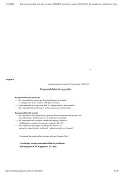 19/10/2020
Este manual se utiliza tanto para el sistema GSK928TD como para el sistema GSK928TD-L. Sin embargo, los contenidos