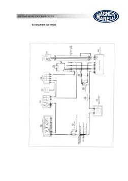 SISTEMA IMOBILIZADOR FIAT CODE 
6) ESQUEMA ELÉTRICO
 
 
