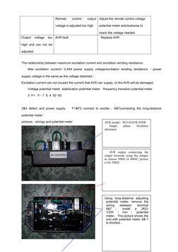 Brushless AVR Connection Guide | PDF | Electric Generator | Power Supply