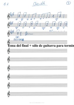 Tema del final + sólo de guitarra para termin
