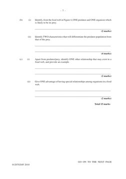 CSEC Biology June 2010 P2 | PDF | Food Web | Selective Breeding