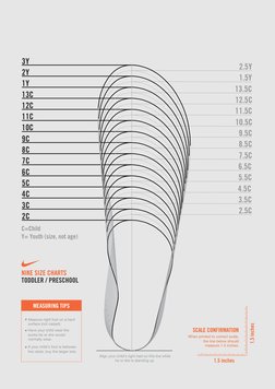 nike 3y size chart