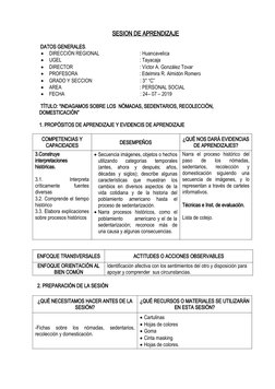 SESION DE APRENDIZAJE
 DATOS GENERALES.

DIRECCIÓN REGIONAL                                : Huancavelica

UGEL