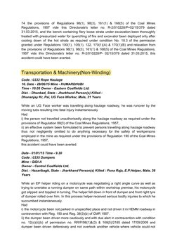 74 the provisions of Regulations 98(1), 98(3), 161(1) & 168(5) of the Coal Mines
 
 
 
 
 
 
 
 
 
 
 
 
 
 
Regulations,
195