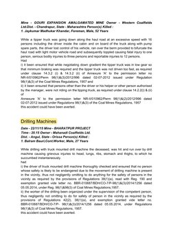 Mine - GOURI EXPANSION AMALGAMATED MINE Owner - Western Coalfields
 
 
 
 
 
 
 
 
 
 
Ltd.Dist. - Chandrapur, State - Mahara