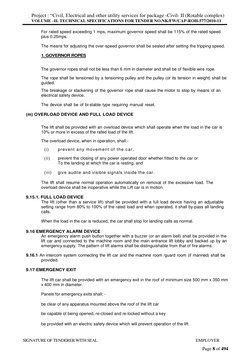 Passenger Lift Technical Specifications | PDF | Elevator | Door