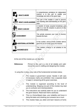 At the end of this module you will also find: 
 
      References 
Printed in this part is a list of all reliable and