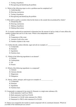 Grade 7 Science Quarter 1 Exam Guide | PDF | Solution | Solubility