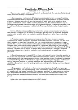 Classification Of Machine Tools 
Added：2020-04-15     Views：2142 
There are many ways in which the machine tools can be class