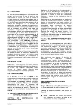 Cruz Roja Ecuatoriana
Atención Prehospitalaria
LA CAPACITACIÓN
En una situación de emergencia la población civil 
siempre  es