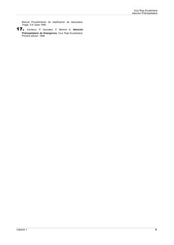 Cruz Roja Ecuatoriana
Atención Prehospitalaria
Manual  Procedimiento  de  clasificación  de  lesionados- 
Triage. 3-9. Quito