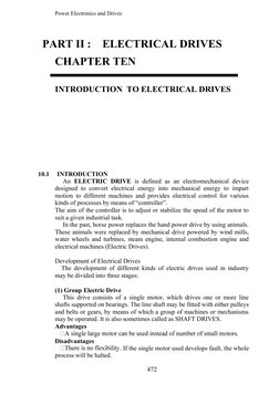 Power Electronics and Drives
274
PART II : ELECTRICAL DRIVES
CHAPTER TEN