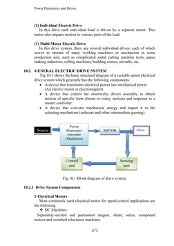 Power Electronics and Drives
274
(2) Individual Electric Drive
In this drive each individual load is driven