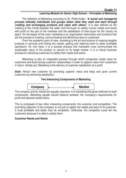 Grade 11 Principles of Marketing Module | PDF | Marketing | Sales
