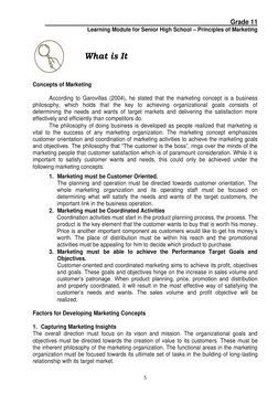Grade 11 Principles of Marketing Module | PDF | Marketing | Sales