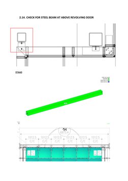 2.14. CHECK FOR STEEL BEAM AT ABOVE REVOLVING DOOR 
STAAD 
