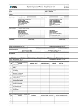 Engineering Change Request Form | PDF | Supply Chain Management ...