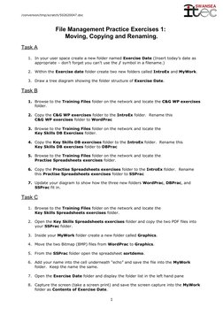 File Management Practice Exercises | PDF | Screenshot | Computer File