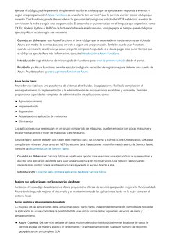 Azure Service Fabric
Mejore sus aplicaciones con los servicios de Azure
Acceso de datos y almacenamiento hospedado
ejecutar e