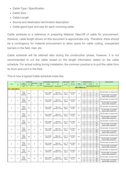 Cable and Junction Box Schedule Overview PDF Electrical Connector