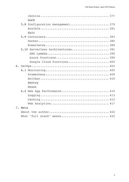 Jenkins....................................... 377
GoCD
5.8 Configuration management...................... 379
Ansible.......