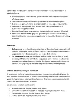 Contenido a abordar, serán las “cualidades del sonido”, y será presentado de la 
siguiente forma:

Ejemplos sonoros contrast
