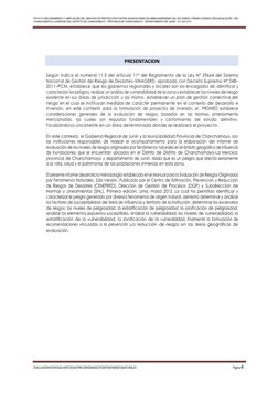 PROYECTO: “MEJORAMIENTO Y AMPLIACIÓN DEL SERVICIO DE PROTECCIÓN CONTRA INUNDACIONES EN AMBAS MÁRGENES DEL RIO GAROU (TRAMO AV