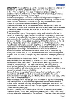 AIMCAT 1802 
DIRECTIONS for questions 7 to 12: The passage given below is followed by 
a set of six questions. Choose the bes