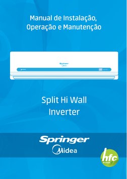 IOM Midea 30k R-410A
Manual de Instalação, 
Operação e Manutenção
Split Hi Wall
Inverter
temperatura
