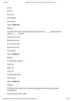 11/23/2020
Boylestad: MCQ in Bipolar Junction Transistors • Pinoybix Engineering
https://pinoybix.org/2019/07/mcq-in-bipolar-