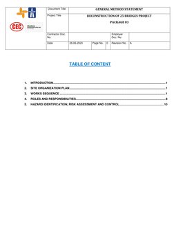 Bridge Construction Method Statement | PDF | Deep Foundation | Personal ...