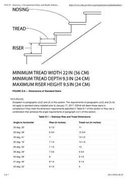 OSHA Stairway Safety Standards 1910.25 | PDF | Stairs | Business