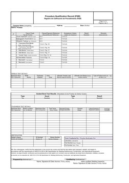 Procedure Qualification Record (PQR)   
Registro de Calificación de Procedimiento (PQR)   
Page 2 of 2
Pagina 2 de 2
PQR No.