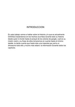 INTRODUCCION
En este trabajo vamos a hablar sobre la historia y