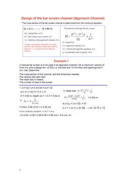 Coarse Screen Design in Wastewater Treatment | PDF