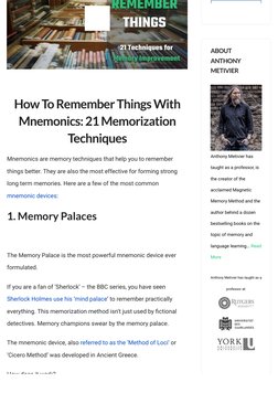 How To Remember Things - 21 Proven Memory Techniques PDF | PDF | Memory ...