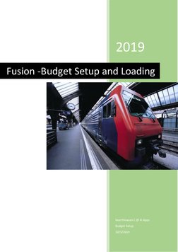 Oracle Fusion Budget Setup Guide | PDF | Spreadsheet | Operating System ...