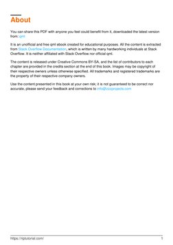 About
You can share this PDF with anyone you feel could benefit from it, downloaded the latest version 
from: qml (http://rip